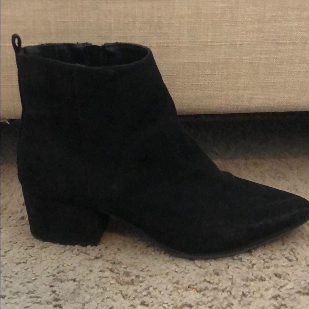 Black Suede Booties